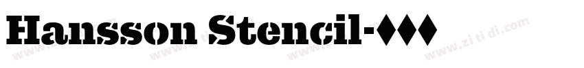 Hansson Stencil字体转换